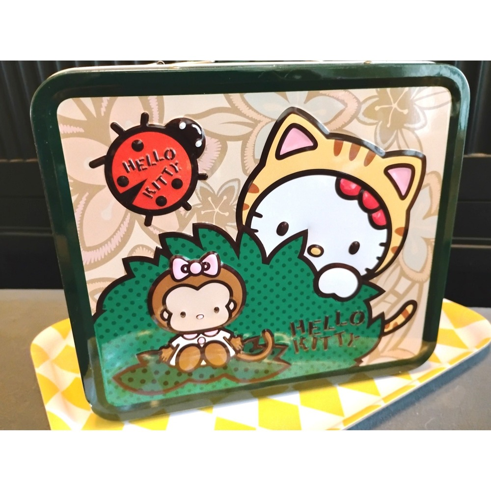 Rare 2010 Sanrio Hello Kitty Embossed Safari Tin #sanriocore  #loungefly #y2k